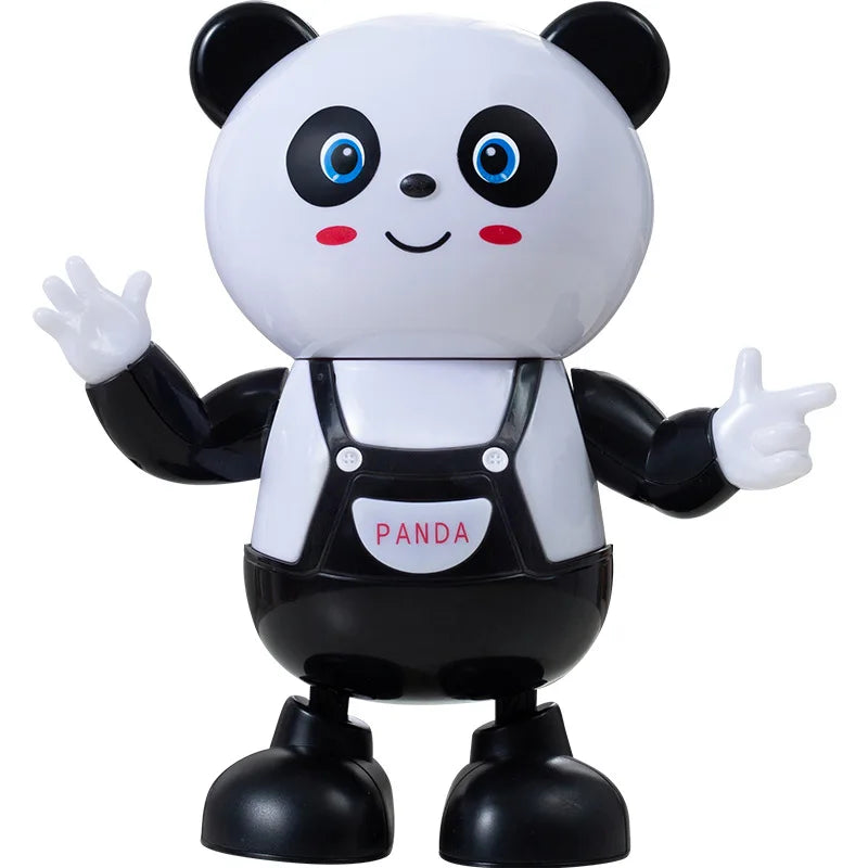 2022 New Panda  duck Electric Dancing Robot Twist Swing Panda Light Music Children's Toy
