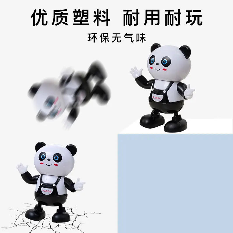 2022 New Panda  duck Electric Dancing Robot Twist Swing Panda Light Music Children's Toy