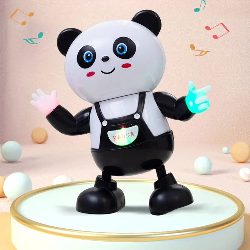 2022 New Panda  duck Electric Dancing Robot Twist Swing Panda Light Music Children's Toy