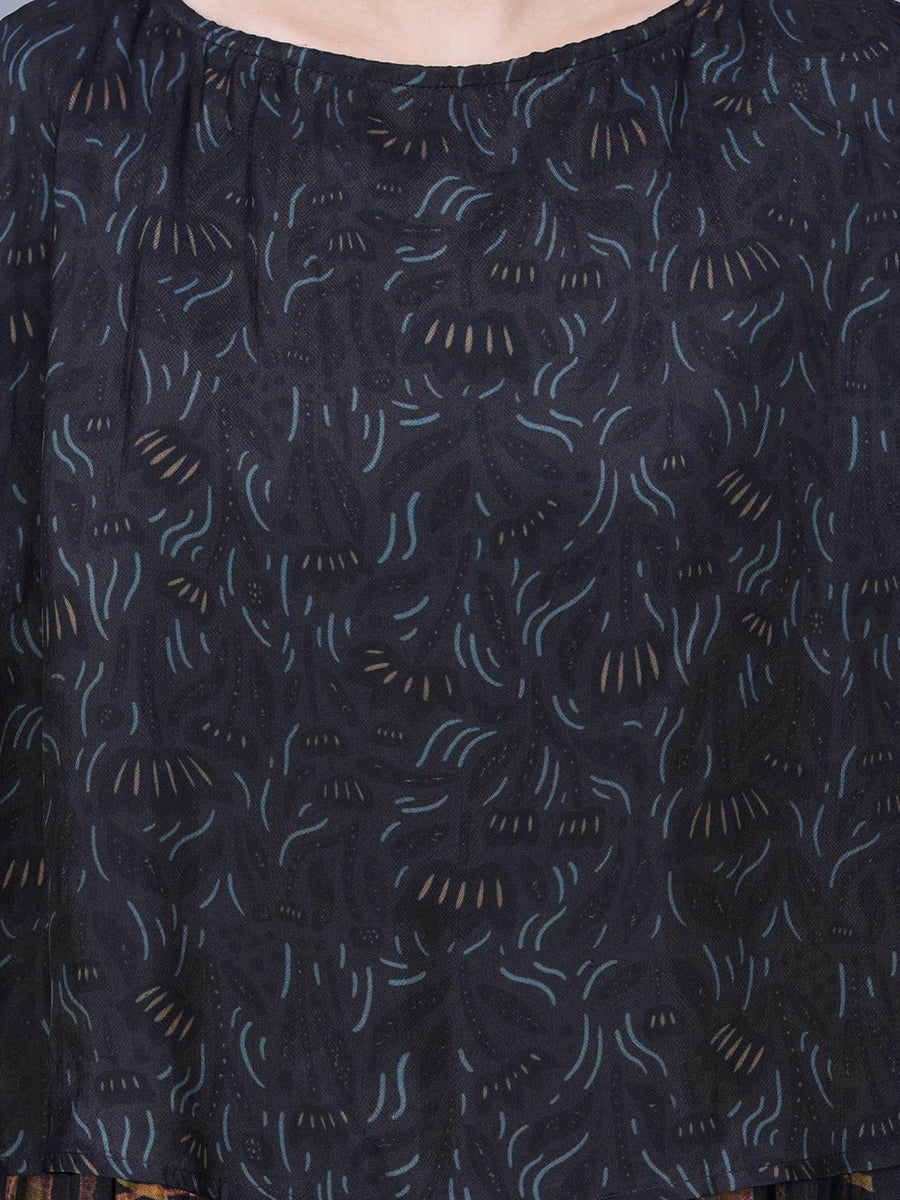 Plus Size Women Spring Vintage Spliced Loose O-Neck Dress