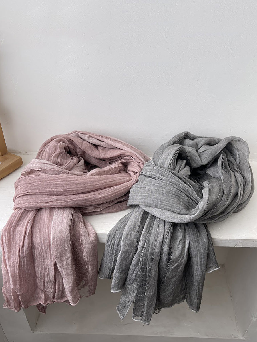 Women Summer Thin Pure Color Shawl Scarf