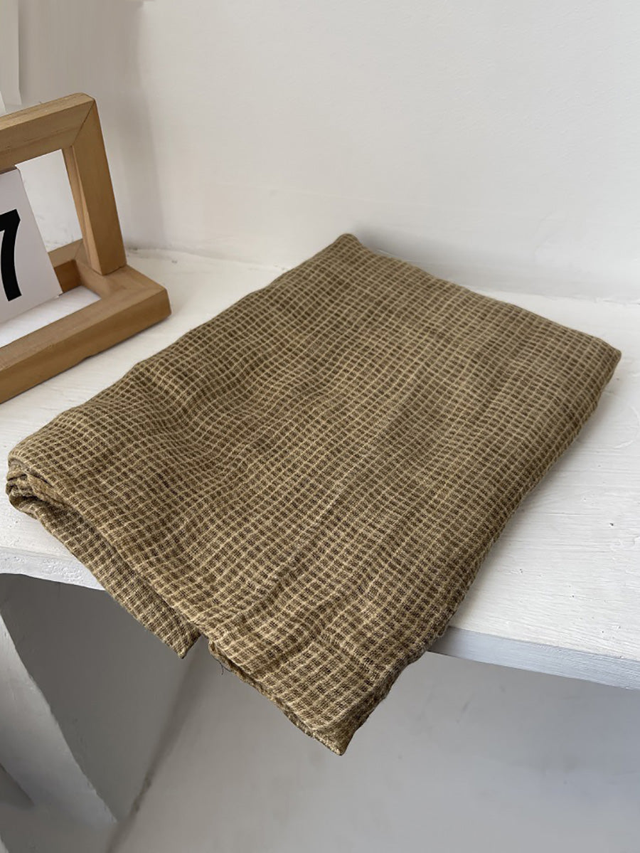 Women Spring Casual Plaid Shawl Scarf