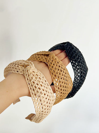 5 Pieces Women Bohemia Colorblock Straw Weave Hair Brand
