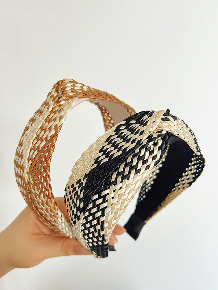 5 Pieces Women Bohemia Colorblock Straw Weave Hair Brand