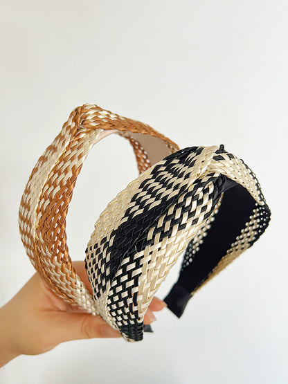 5 Pieces Women Bohemia Colorblock Straw Weave Hair Brand
