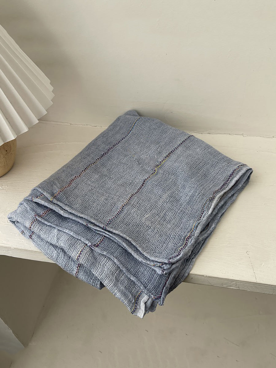 Women Retro Pure Color Soft Shawl Scarf