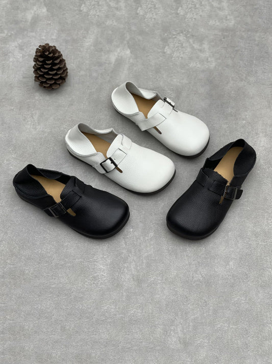 Women Casual Genuine Leather Soft Flat Shoes