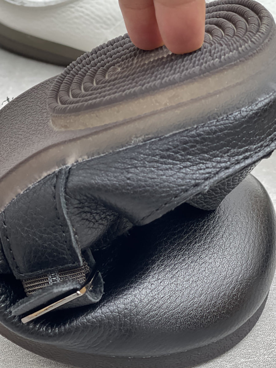 Women Casual Genuine Leather Soft Flat Shoes