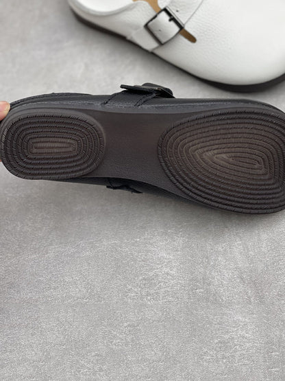 Women Casual Genuine Leather Soft Flat Shoes
