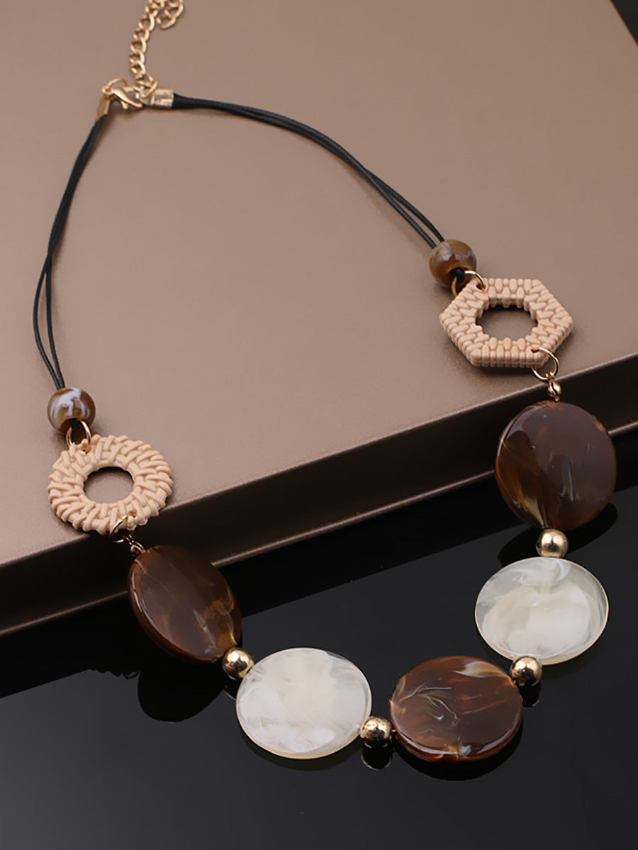 Women Vintage Acrylic Resin Necklace
