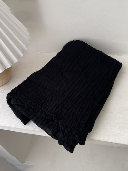 Women Vintage Shirred Shawl Scarf
