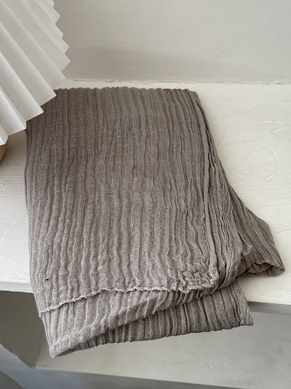 Women Vintage Shirred Shawl Scarf