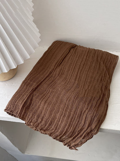 Women Vintage Shirred Shawl Scarf