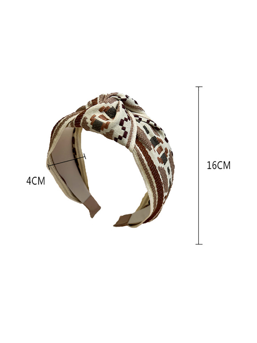 5 Pieces Women Ethnic Knot Wide Hair Brand