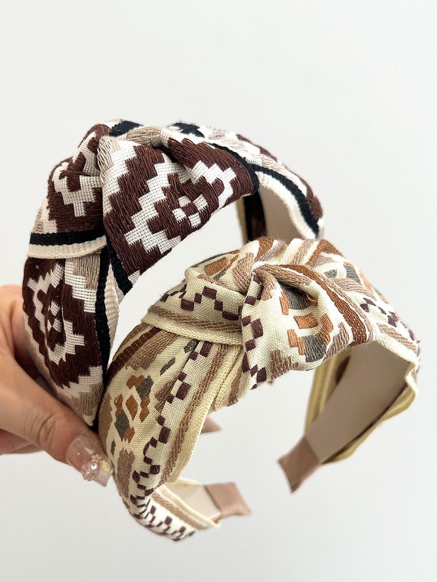 5 Pieces Women Ethnic Knot Wide Hair Brand