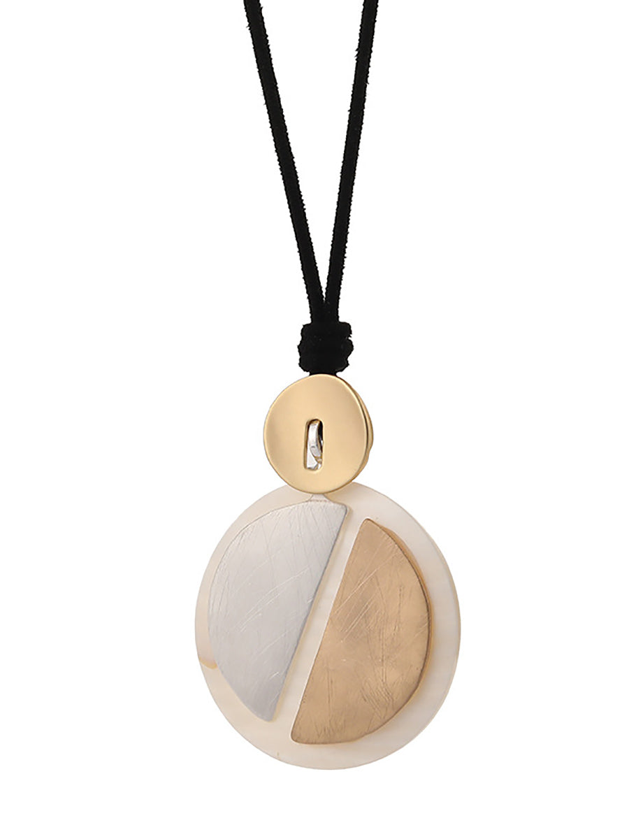 Women Casual Colorblock Shell Necklace
