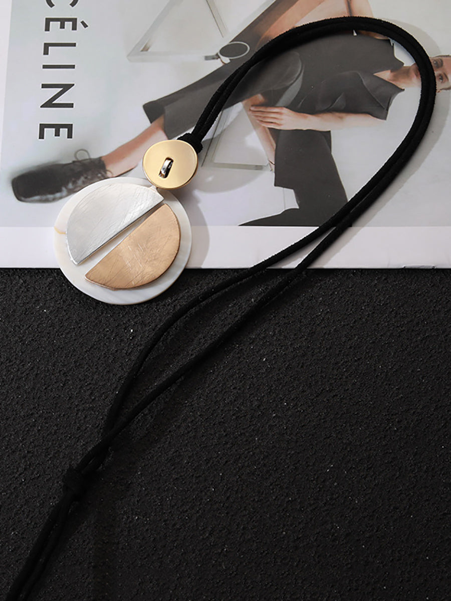 Women Casual Colorblock Shell Necklace