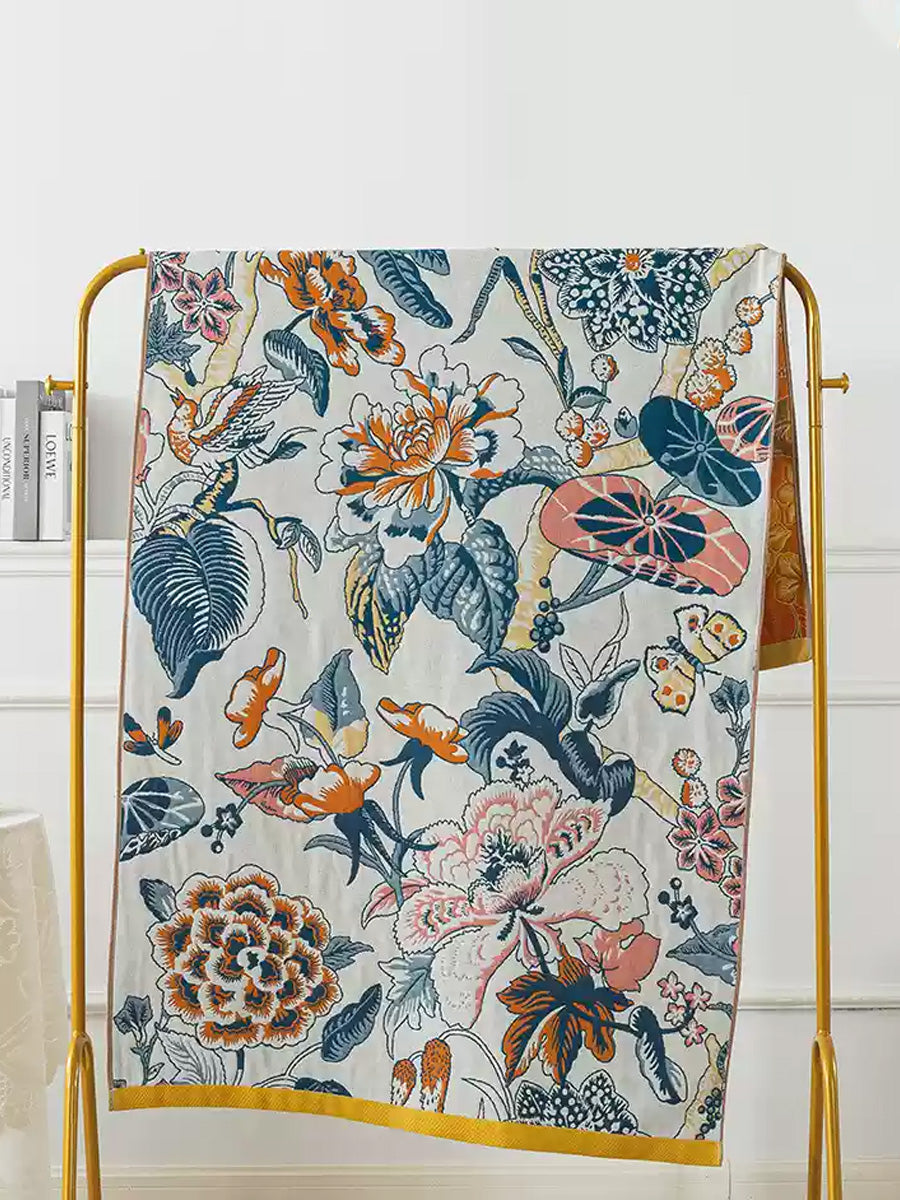 100%Cotton Adult Flower Bath Towel