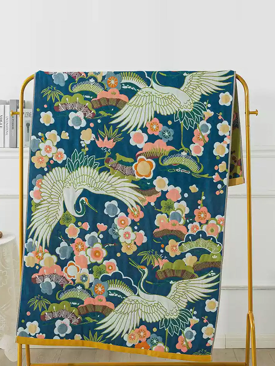 100%Cotton Adult Flower Bath Towel