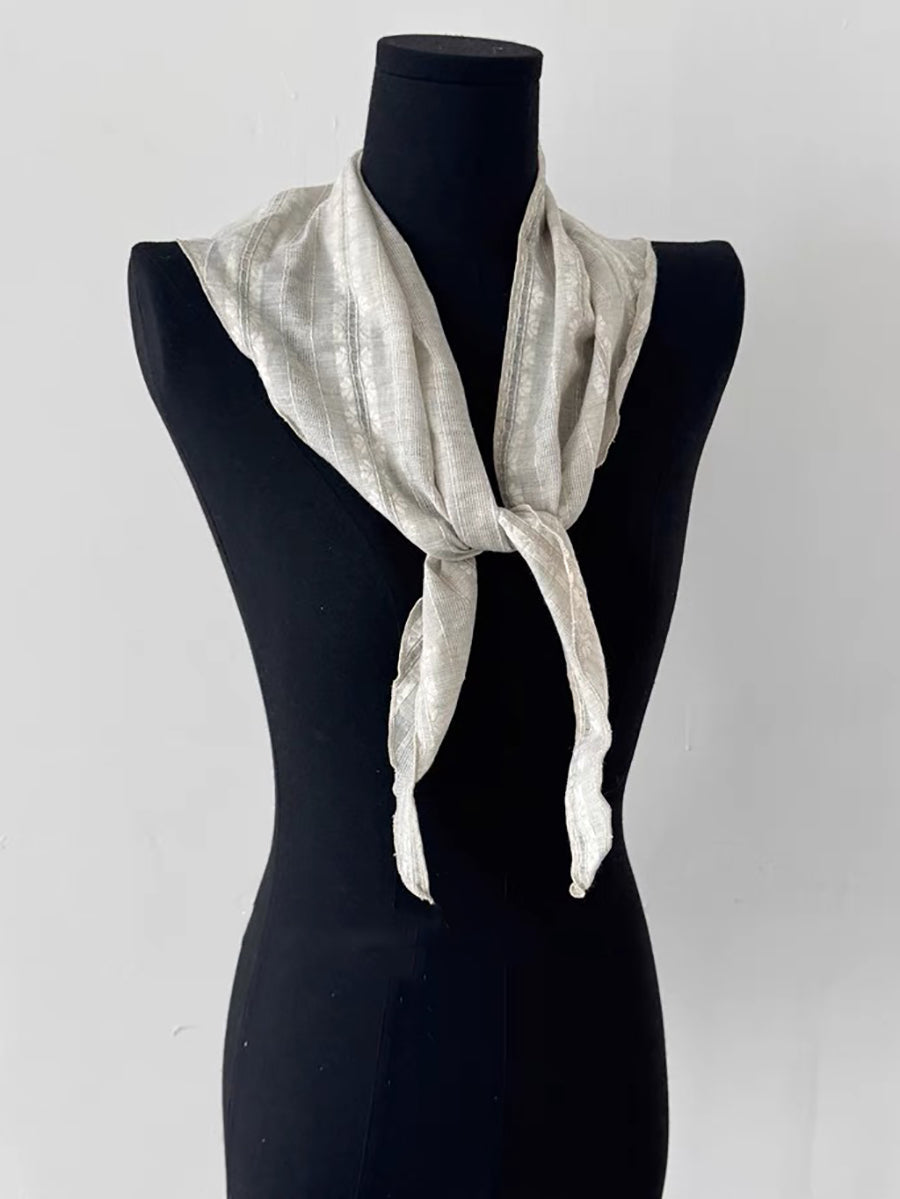 Women Summer Vintage Floral Triangle Scarf