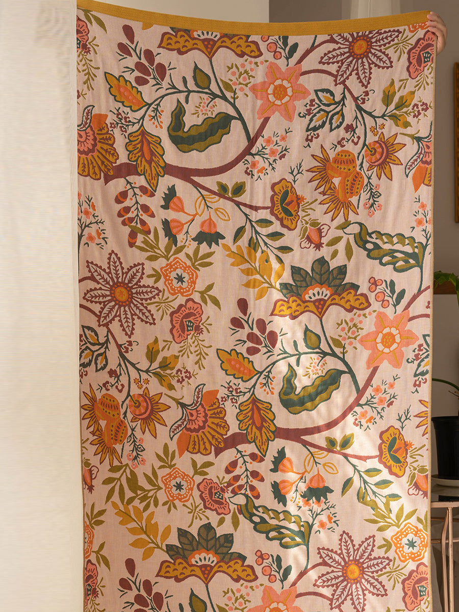 100%Cotton Flower Adult Tassel  Bath Towel