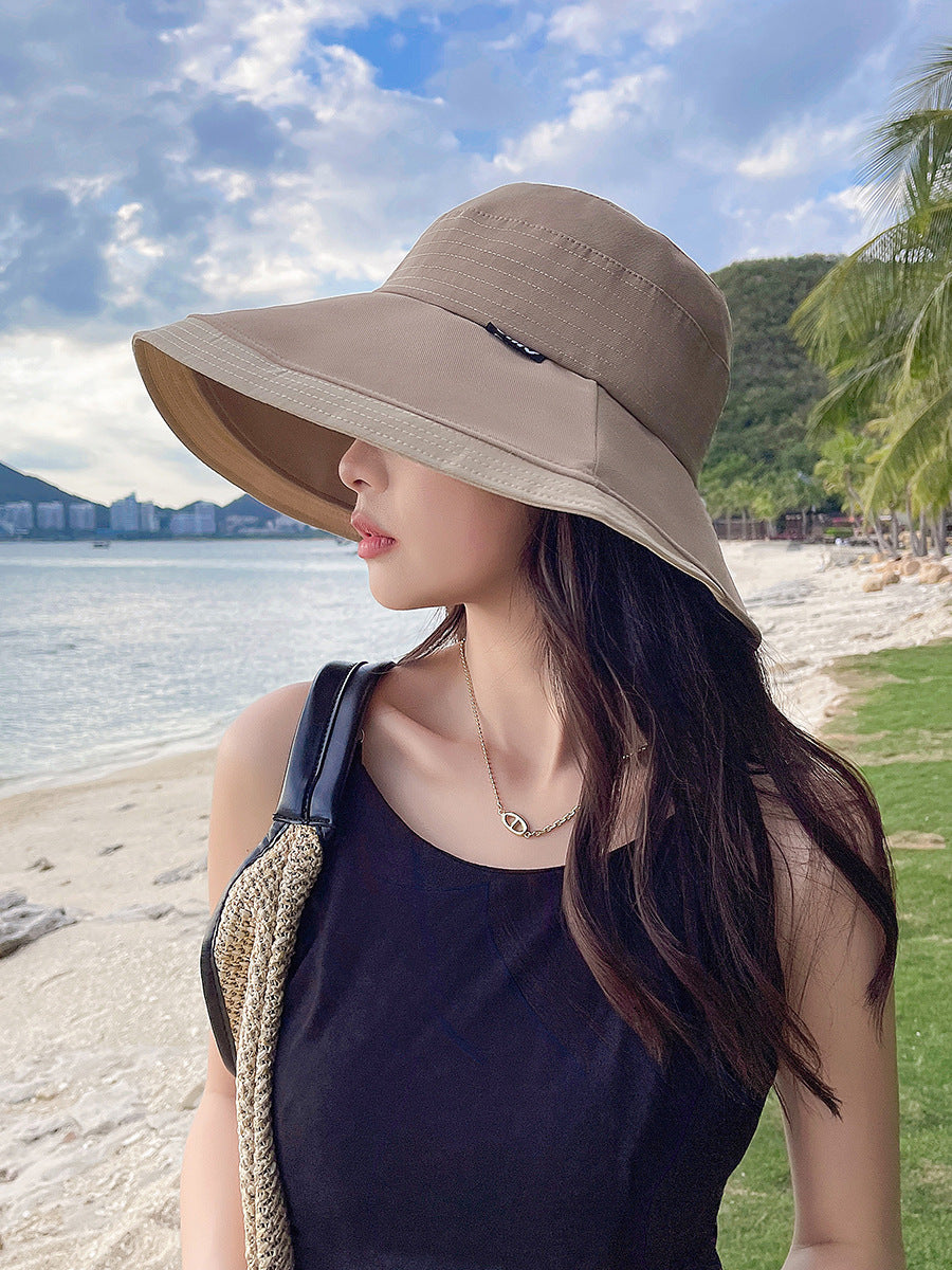 Women Summer Casual Colorblock Sunproof Hat