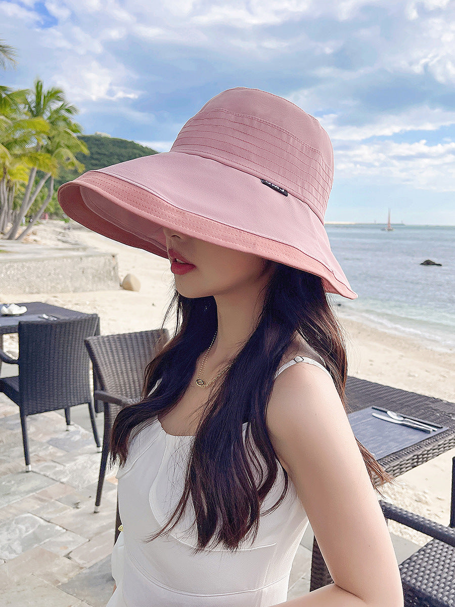 Women Summer Casual Colorblock Sunproof Hat
