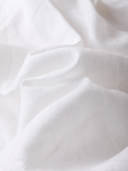 Women Casual Pure Color 100%Linen Straight Pants