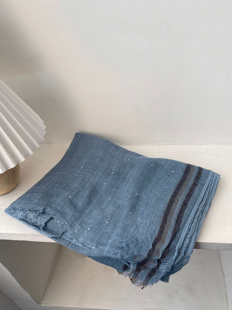 Women Summer Worn Pure Color Shawl Scarf