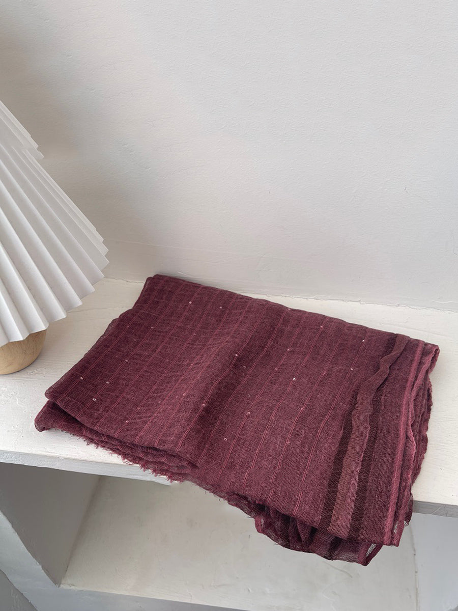 Women Summer Worn Pure Color Shawl Scarf