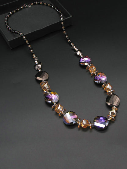 Women Fashion Crystal Weave Necklace