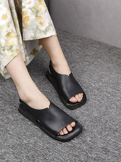 Women Casual Summer Genuine Leather Sandals