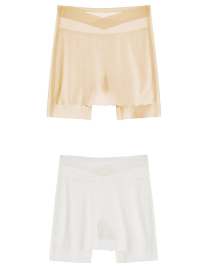 2 Pieces Women Pure Color High Waist Underpants