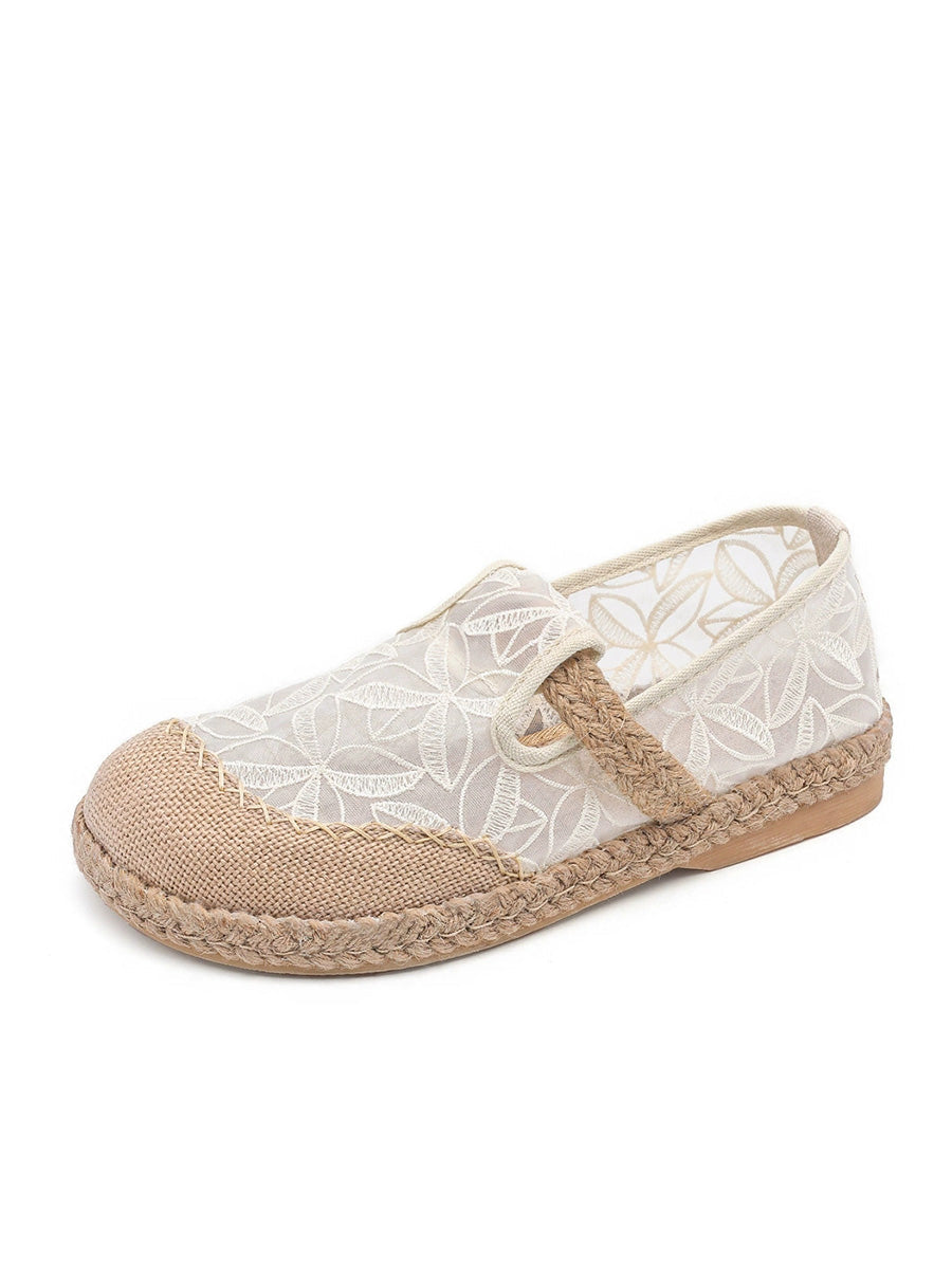 Women Summer Artsy Clotch Spliced Flat Shoes