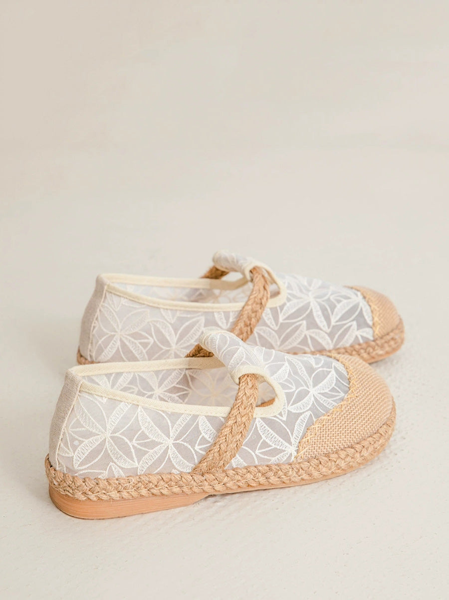 Women Summer Artsy Clotch Spliced Flat Shoes