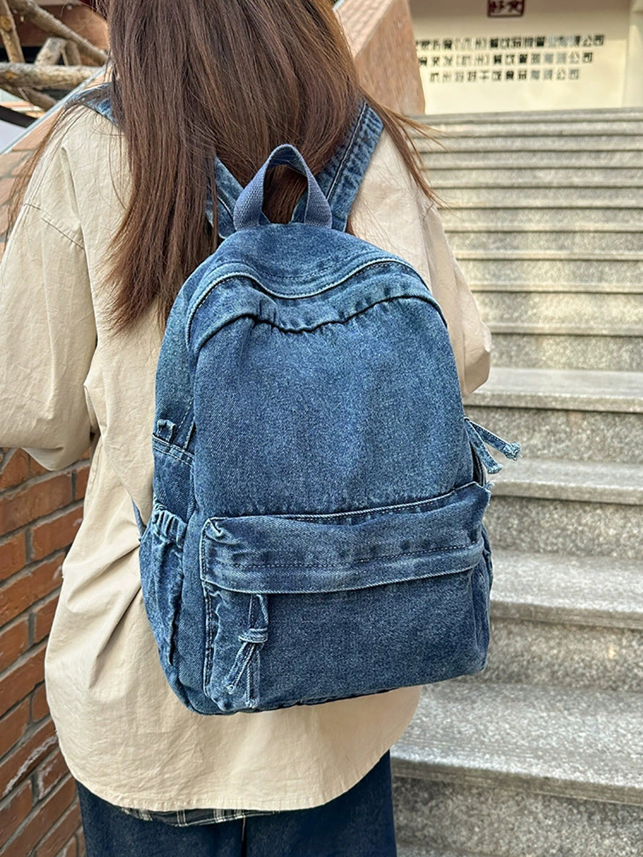 Women Retro Large Capacity Canvas Shoulder Bag