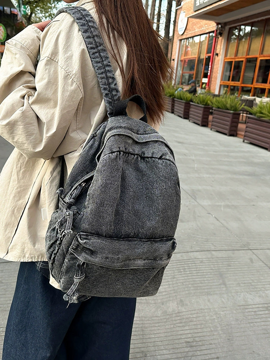 Women Retro Large Capacity Canvas Shoulder Bag