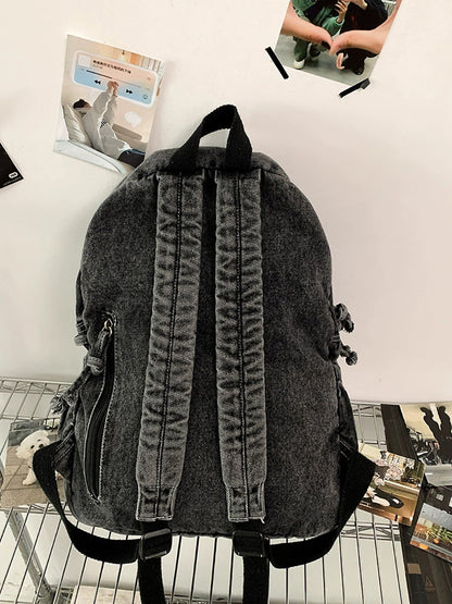 Women Retro Large Capacity Canvas Shoulder Bag