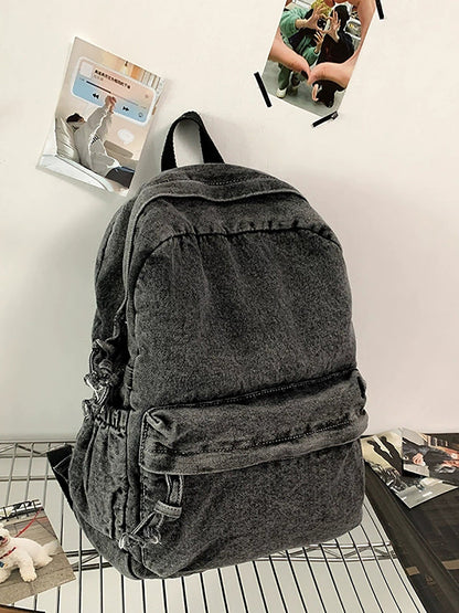 Women Retro Large Capacity Canvas Shoulder Bag