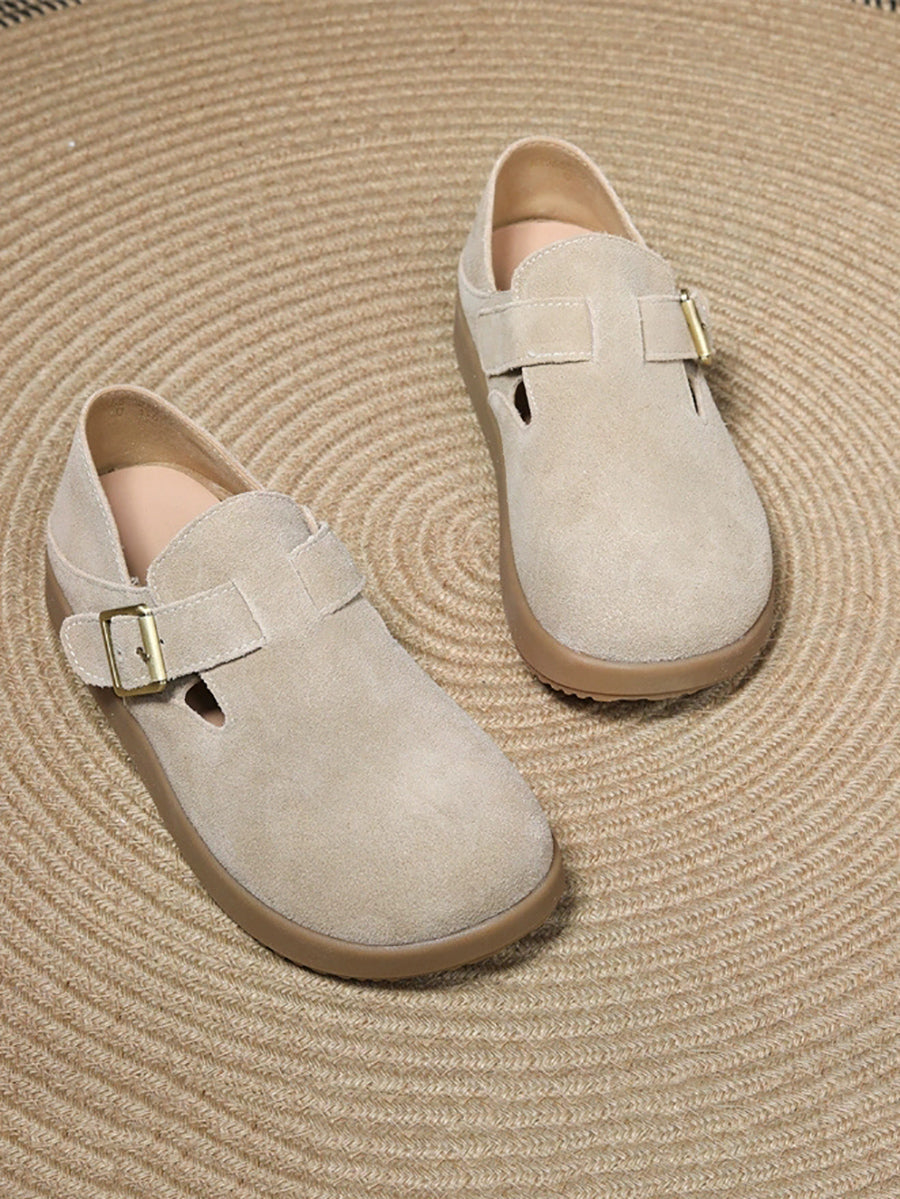 Women Casual Genuine Leather Flat Shoes