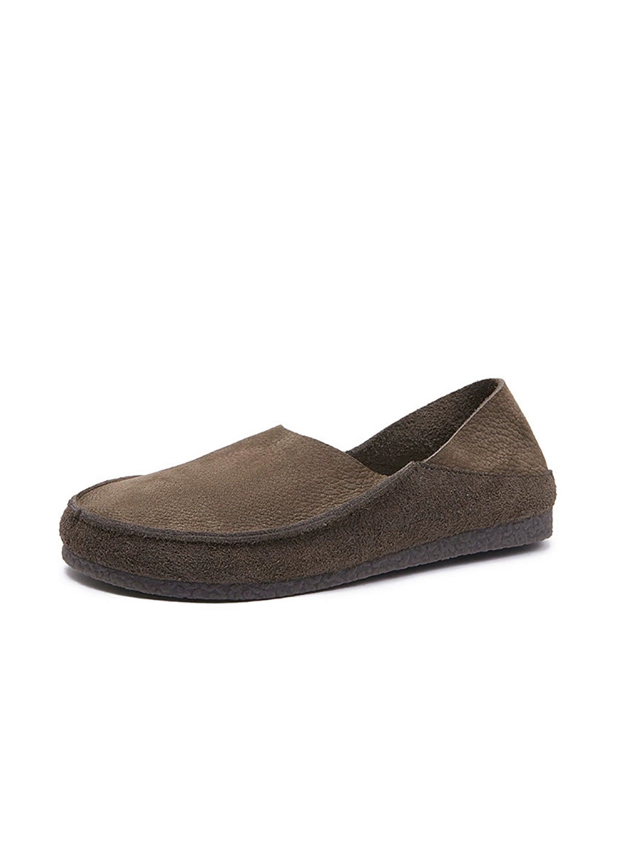 Women Summer Genuine Leather Flat Shoes