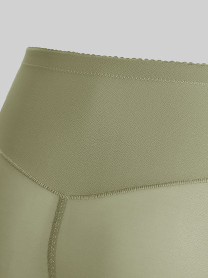 2 Pairs Women Casual Pure Color High Waist Underwear