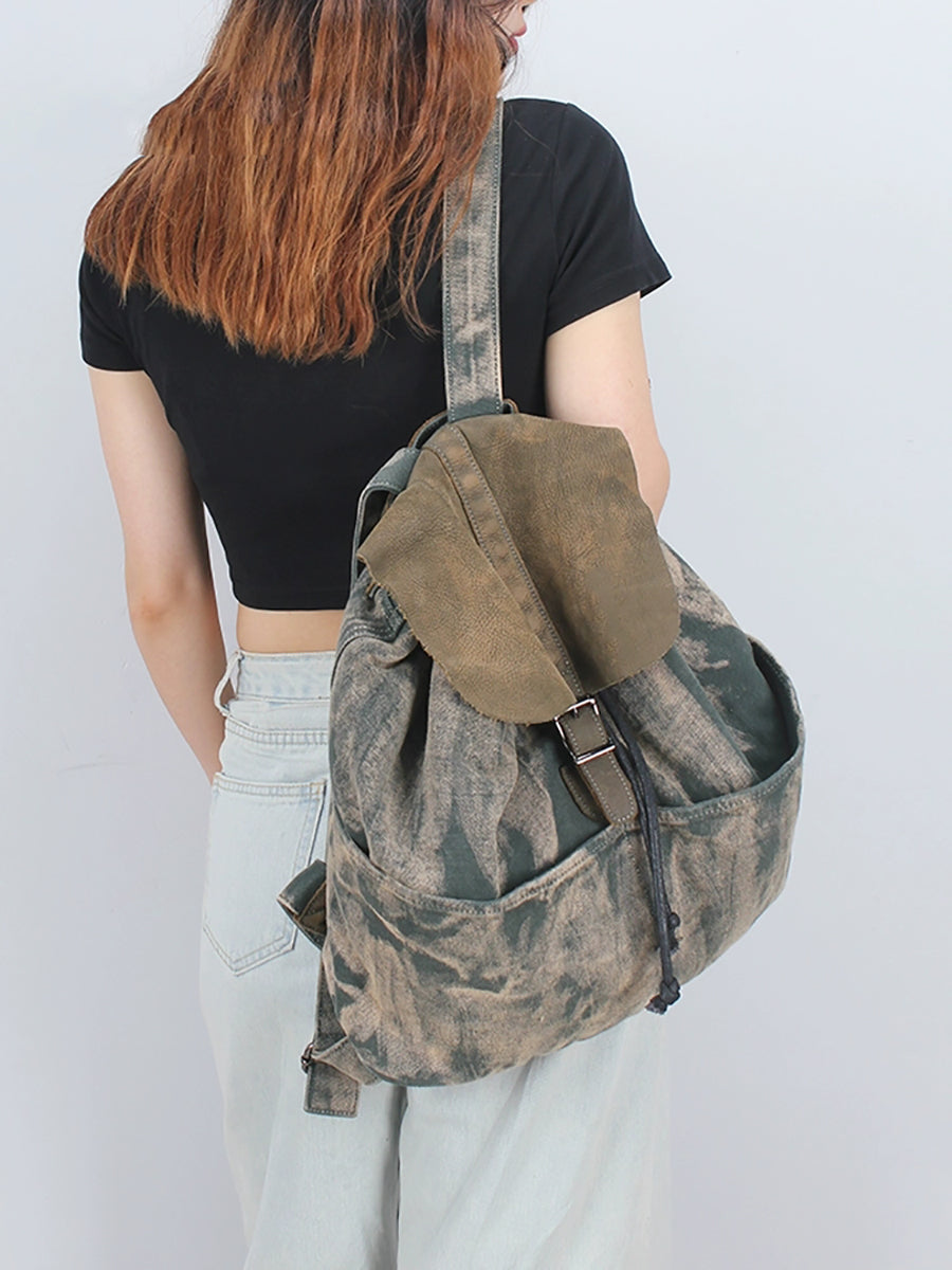 Vintage Tie-dye Large Capacity Travel Backpack