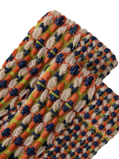 5 Pairs Women Autumn Artsy Mid Heel Socks