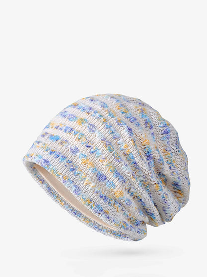 Women Autumn Artsy Floral Soft Knitted Hat