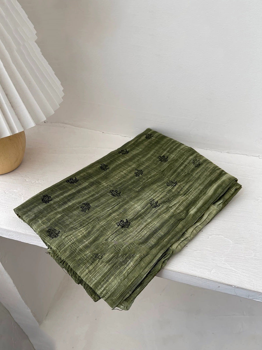 Women Vintage Floral Shawl Scarf