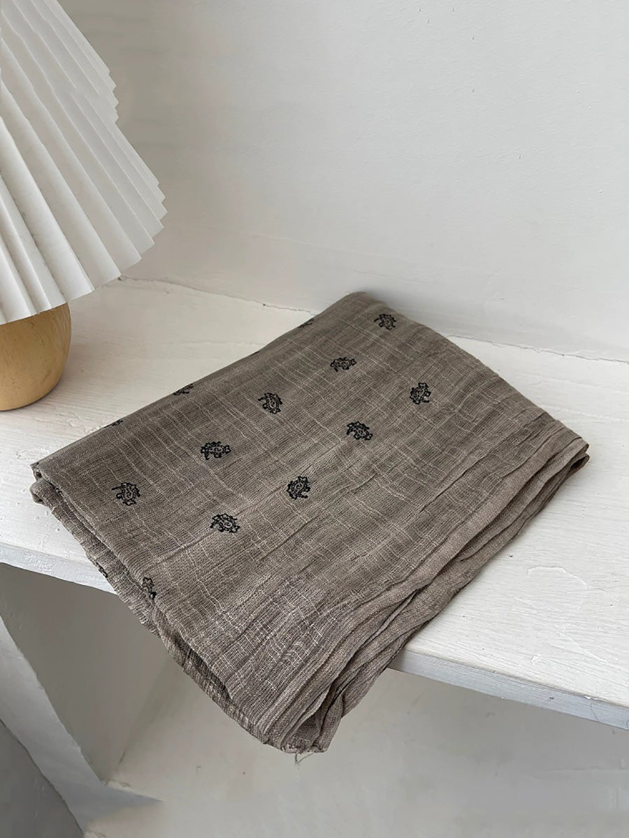 Women Vintage Floral Shawl Scarf