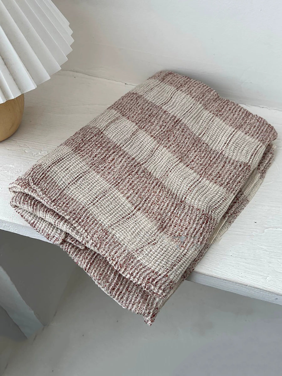 Women Autumn Vintage Plaid Shawl Scarf