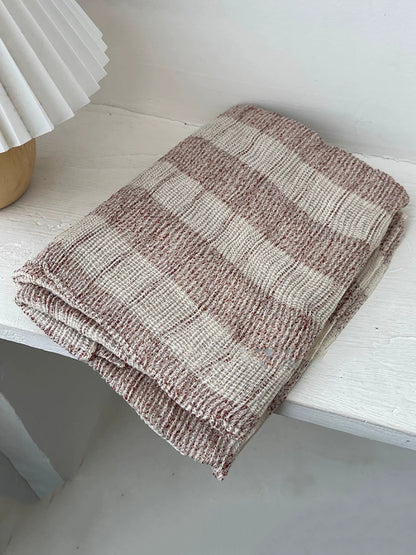 Women Autumn Vintage Plaid Shawl Scarf