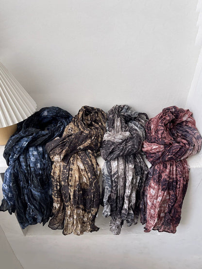 Women Ethnic Tie-dye Shawl Scarf